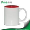 Freesub intérieure couleur sublimation 11oz tasses à café blanc